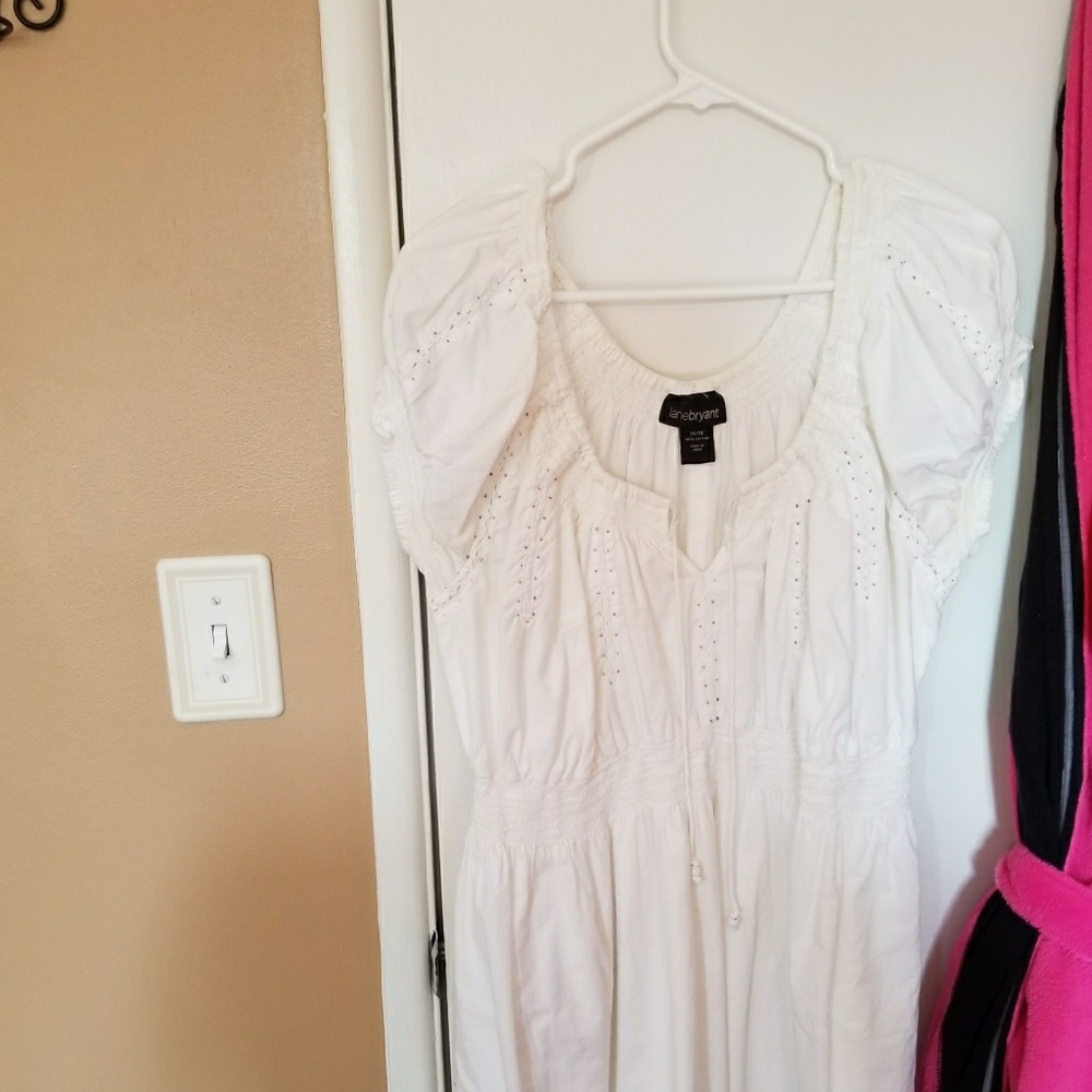 White cotton Dress